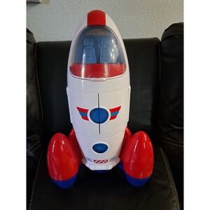Space Explorer Red and White Rocket Toy (No figures included just rocket)